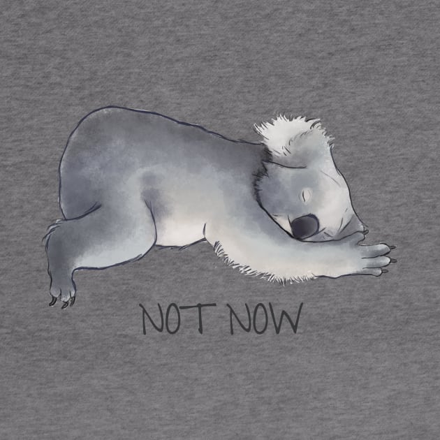 Koala Sketch - Not Now - Lazy animal by beatrizxe